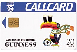Guinness Toucan World Cup Card